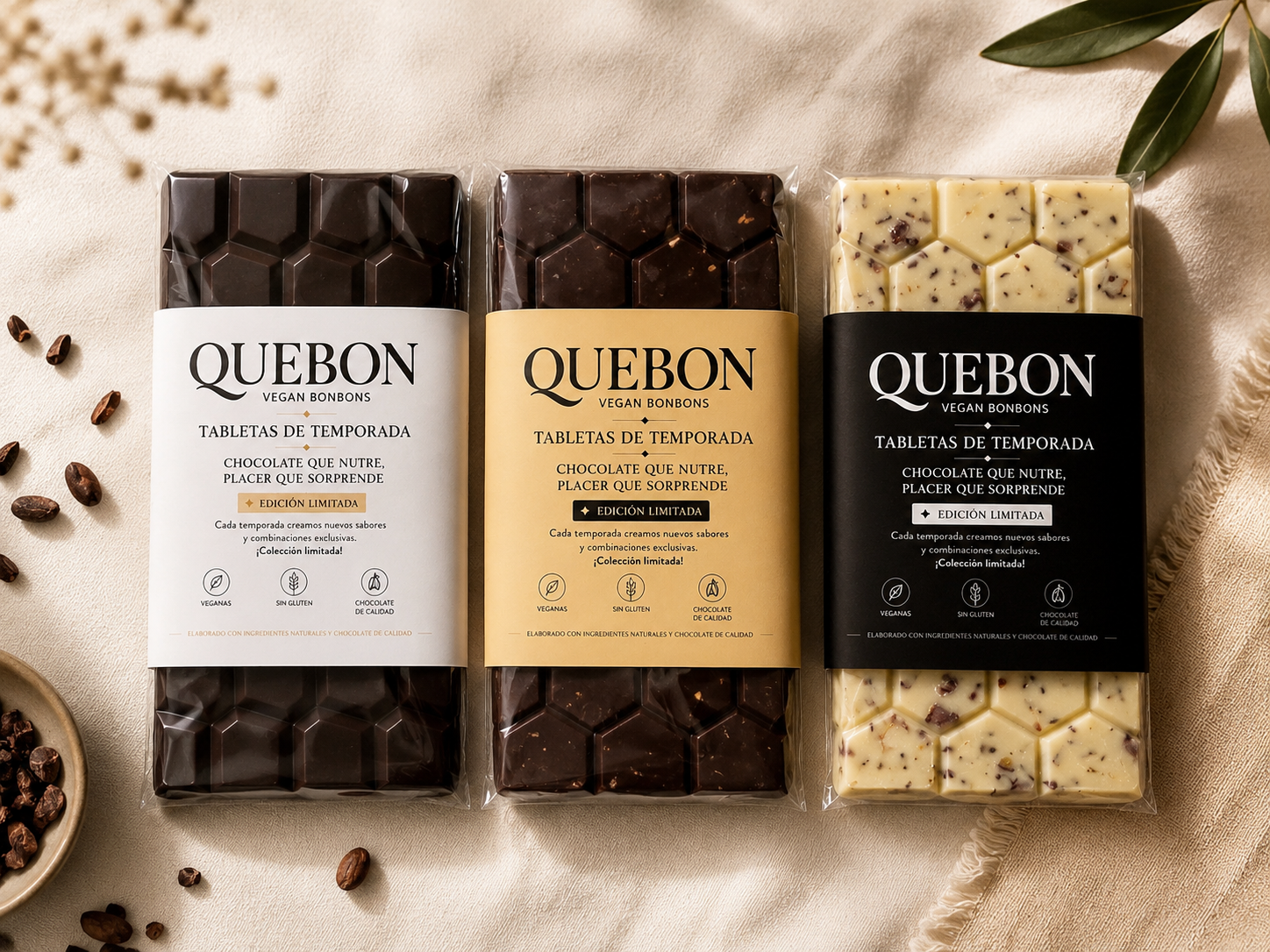 Trío de Tabletas QueBon